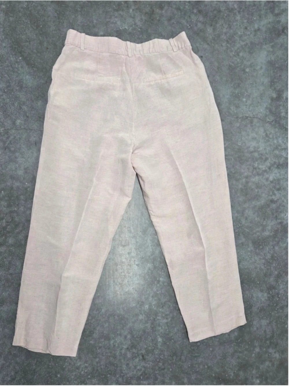 H&M Pink Trousers Linen Romantic Coquette Old Money Coastal Grandmother Sz 10